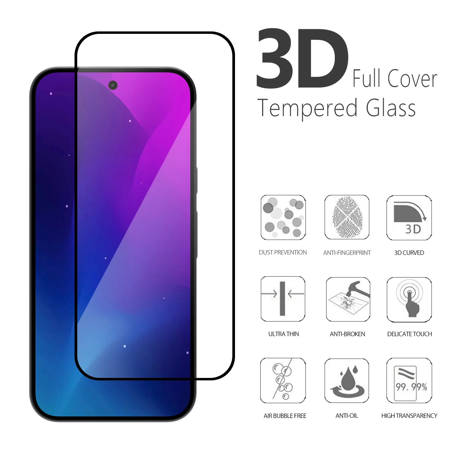 Pixel 10 Pro XL Glass Screen Protector - Image 3